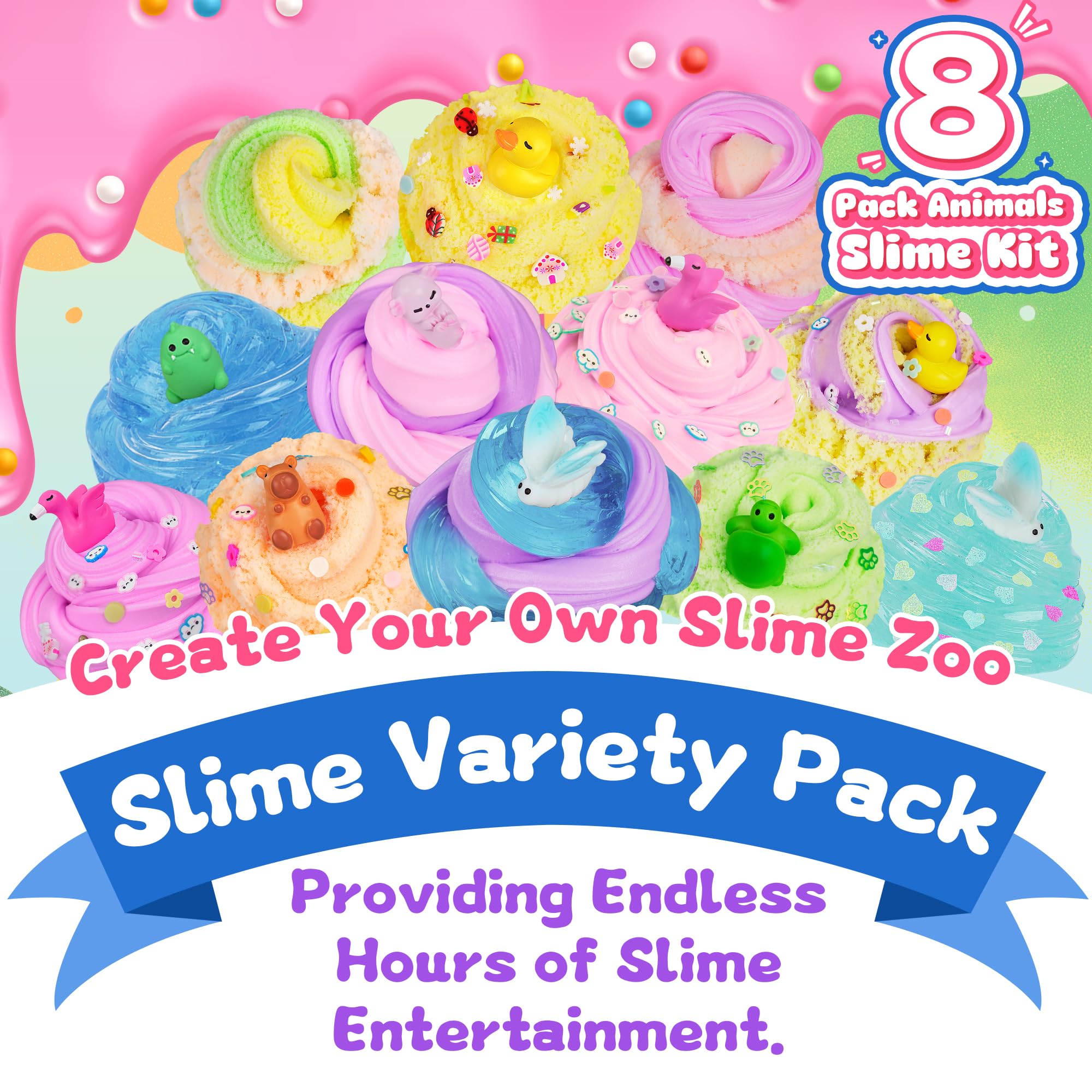 Joytry clear slime collection provides shimmering clarity for sensory exploration