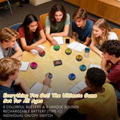 Joyublly buzzers for family game night with fast, clear responses.