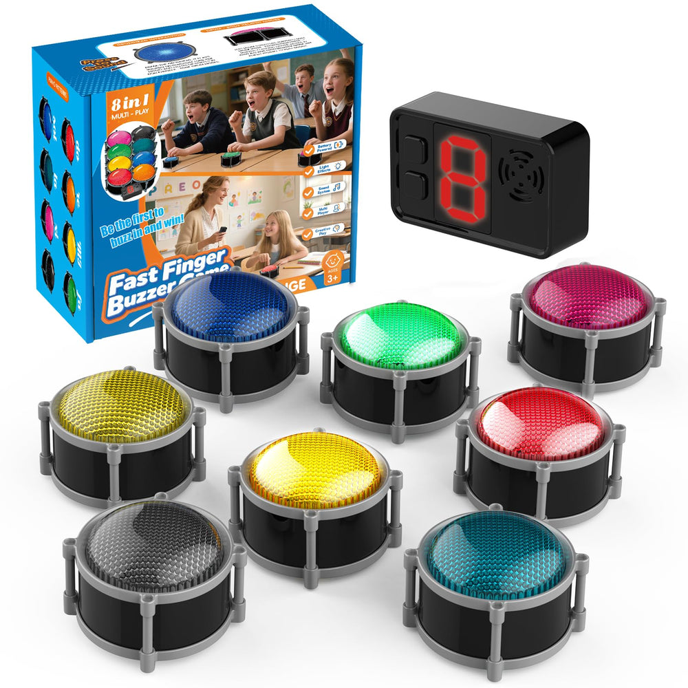 Joyublly buzzers set for trivia games enhancing classroom engagement.
