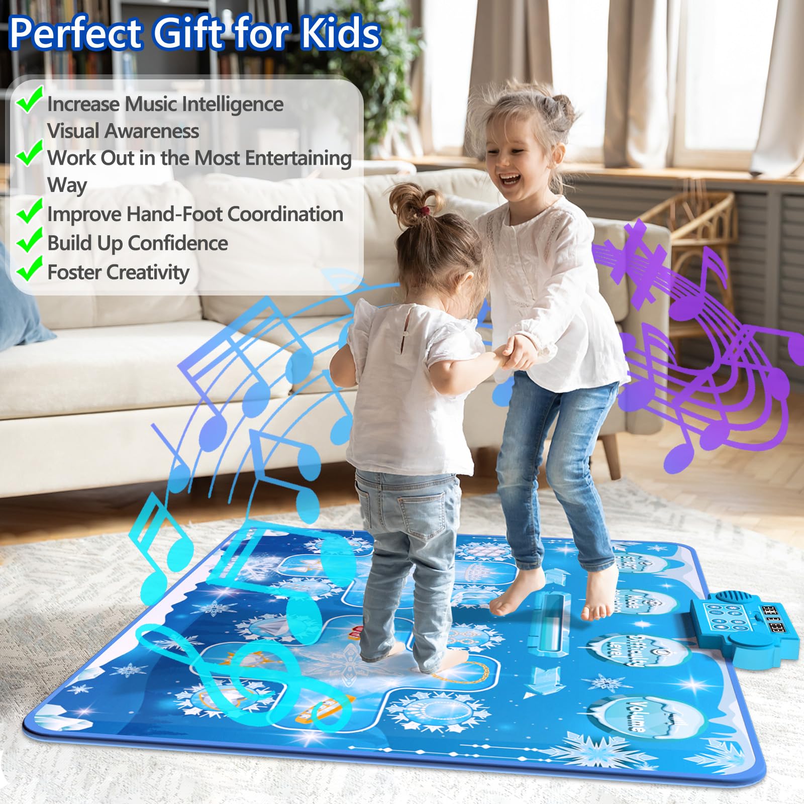 Joyvalley dance pad uses non-toxic materials for safe at-home fun.
