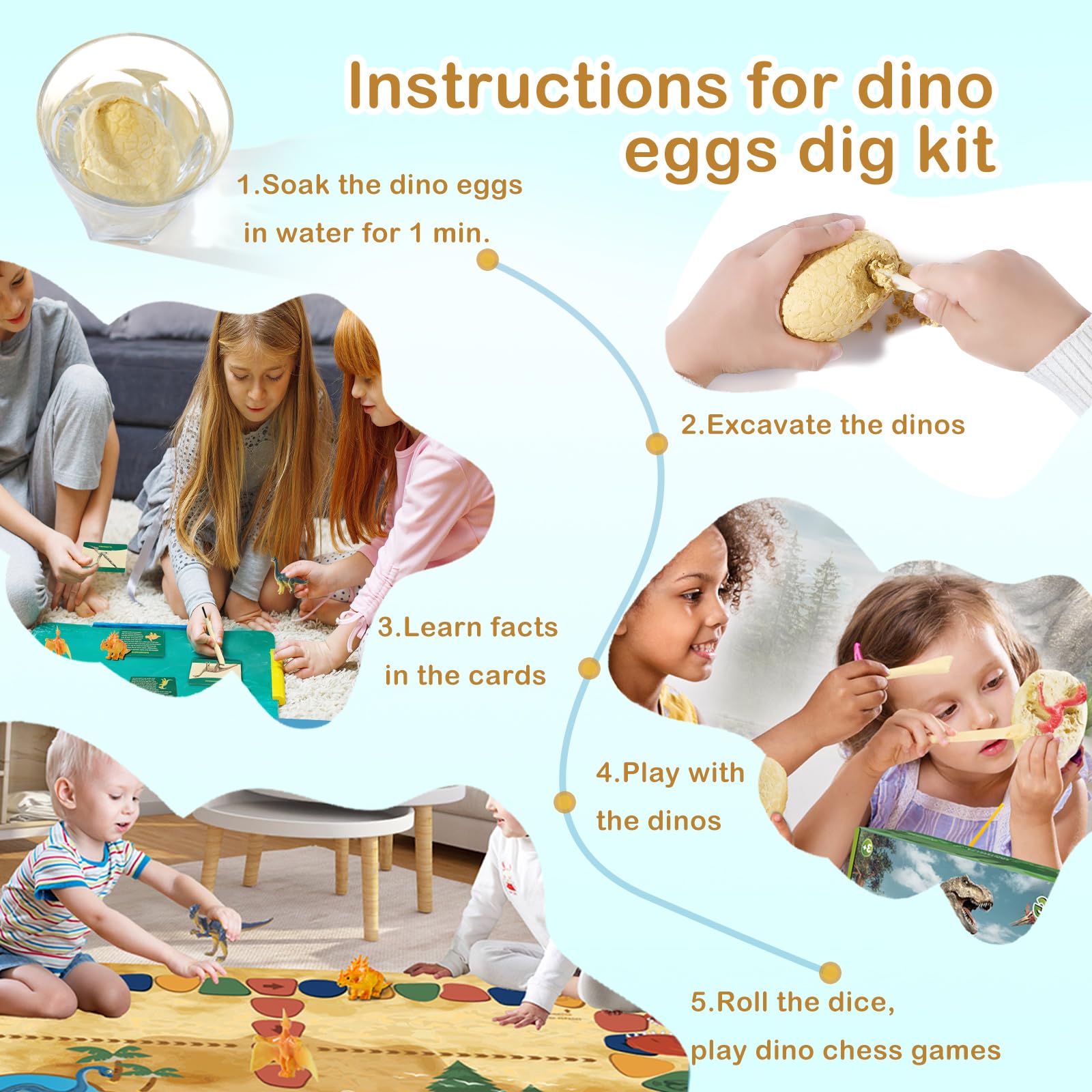 Joyvalley Dino playset is great for parties and classroom-style activities.