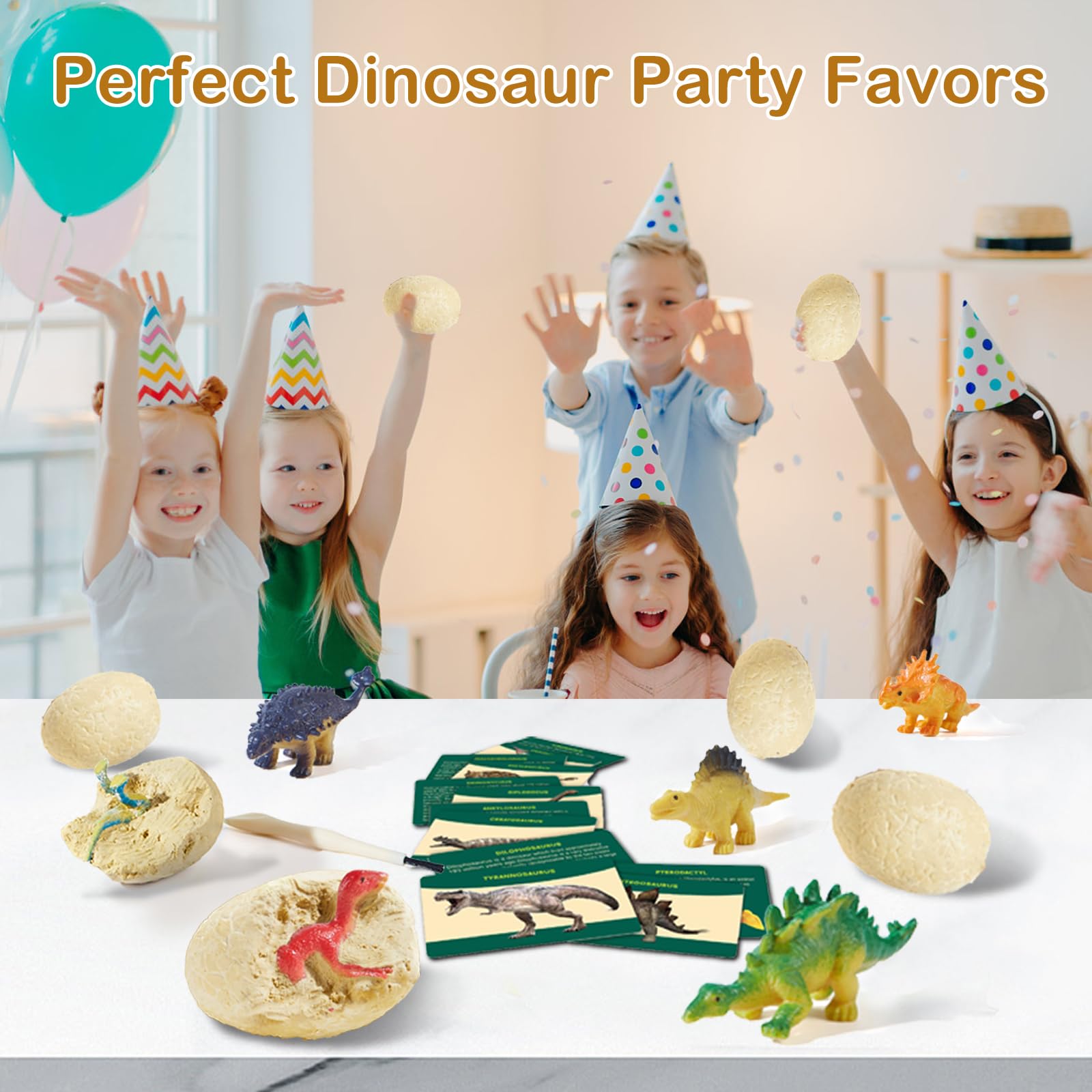 Joyvalley Fossil eggs with chisel and brush offer engaging exploration.