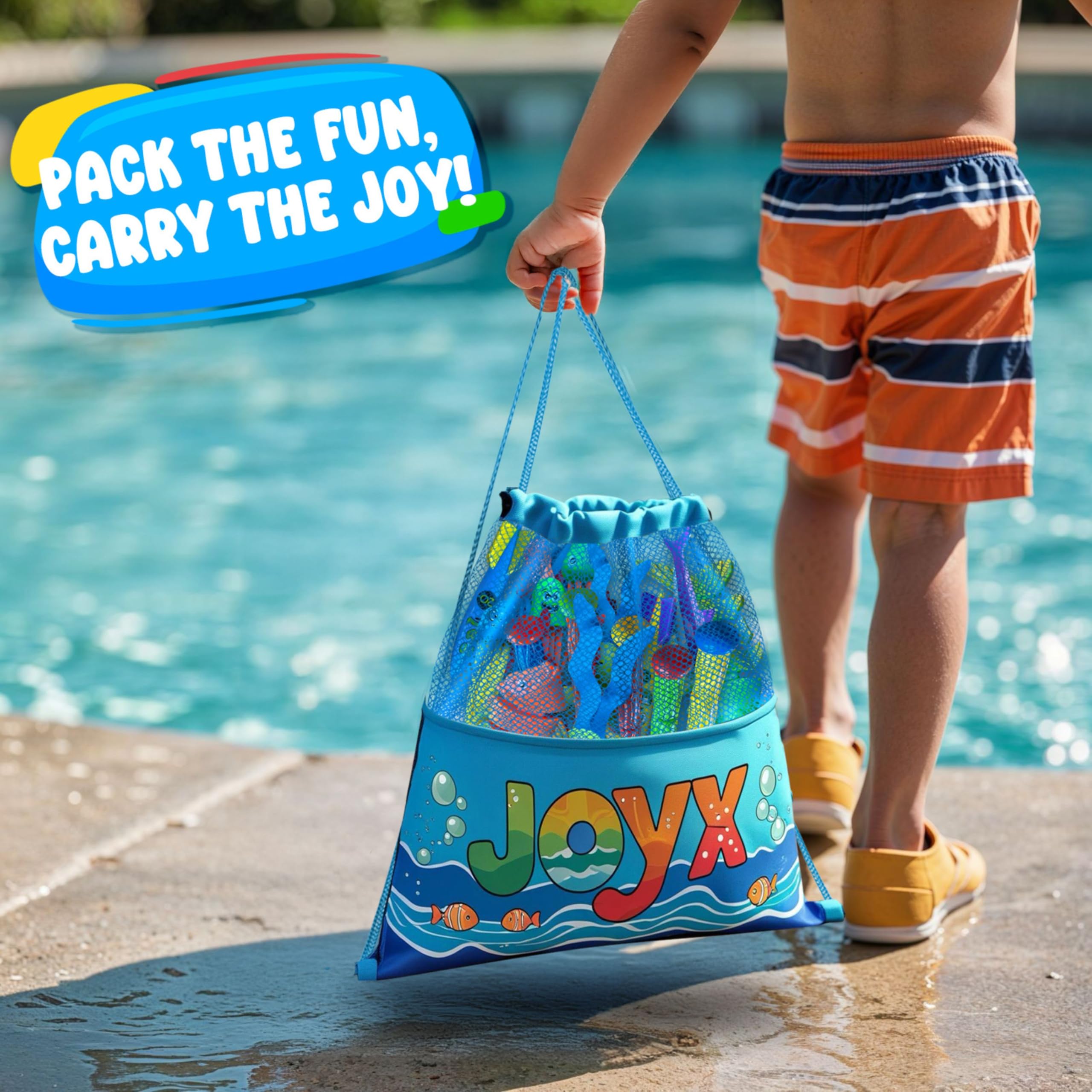 JoyX swimming goggles provide clear vision during pool practice.