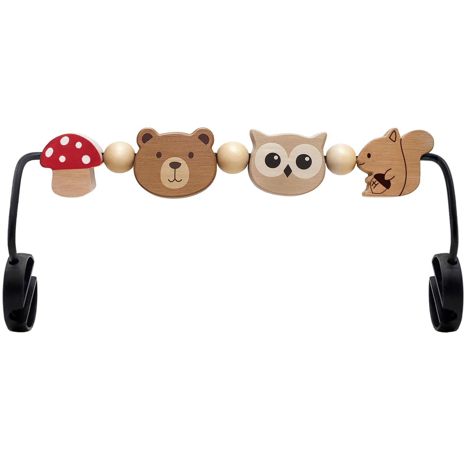 Joyxzacp baby bouncer toy bar with colorful animals for visual interest