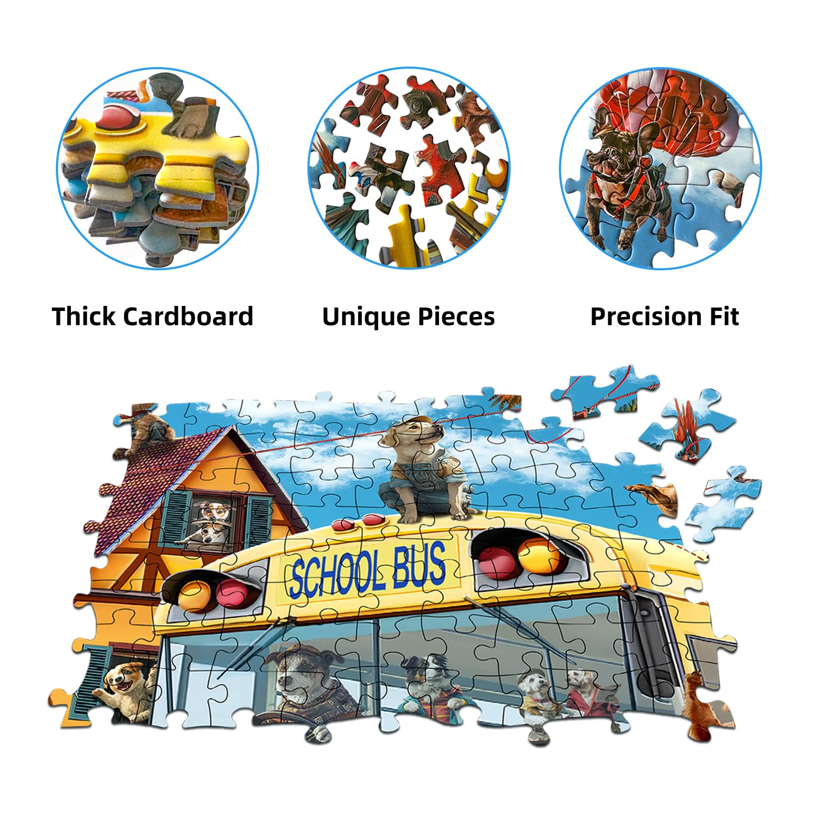 JOYZEXY 500-piece puzzle colorful pieces ready for solving