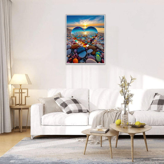 Jozutoyz Love Pebbles Beach 1000-piece puzzle sparks concentration and calm evenings.