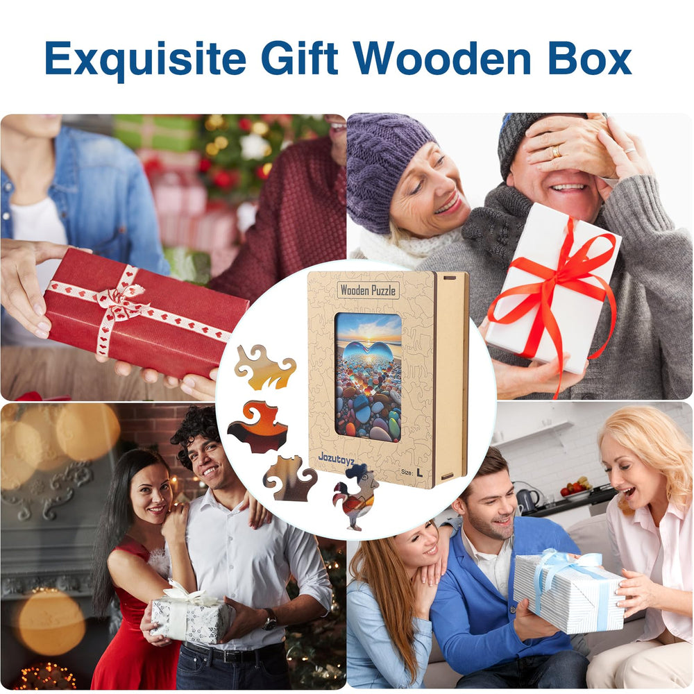 Jozutoyz wooden puzzle in its gift-ready packaging