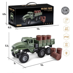 JPJCOOY RC truck dimensions 12.2 x 5.5 x 5 inches for shelf and play