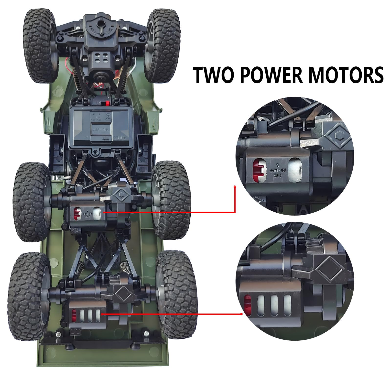 JPJCOOY RC truck with metal suspension for smooth handling