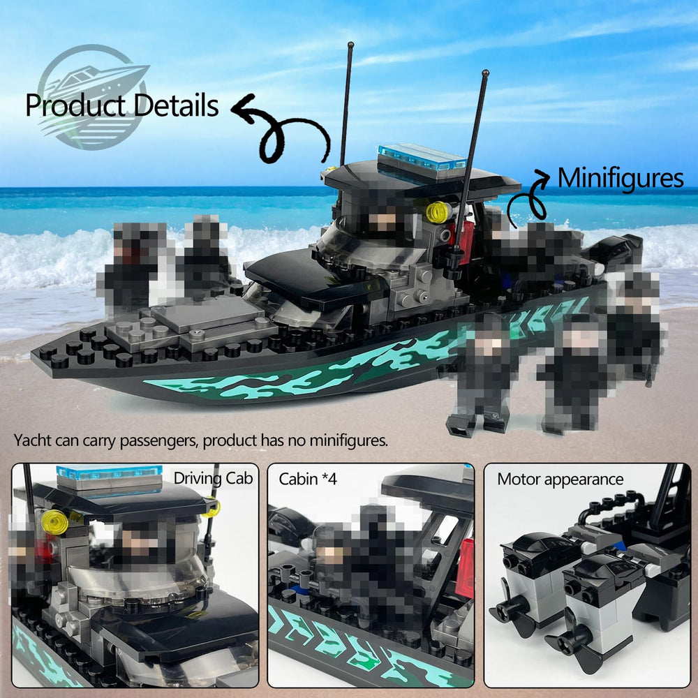 JQARCH Guard Boat encourages imaginative scenarios and fine motor practice.
