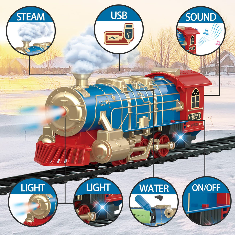 JQ JUQU cargo cars and track pieces support creative, screen-free play.