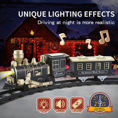 JQ JUQU LED headlights add authentic railway ambience during play.