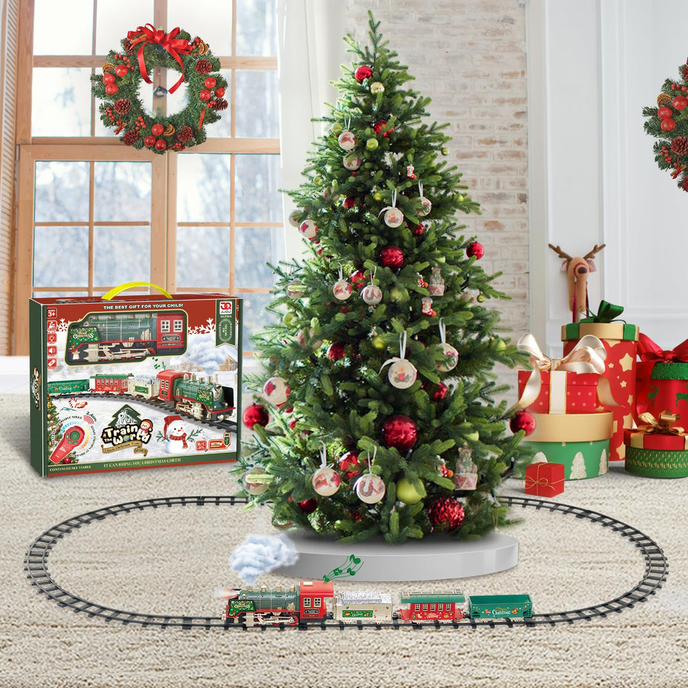 JQ JUQU train on a flat indoor surface for playtime