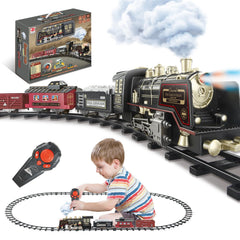 JQ JUQU locomotive with smoke for immersive indoor play.