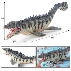 JQWW Mosasaurus detailed sculptural features enhance display realism.