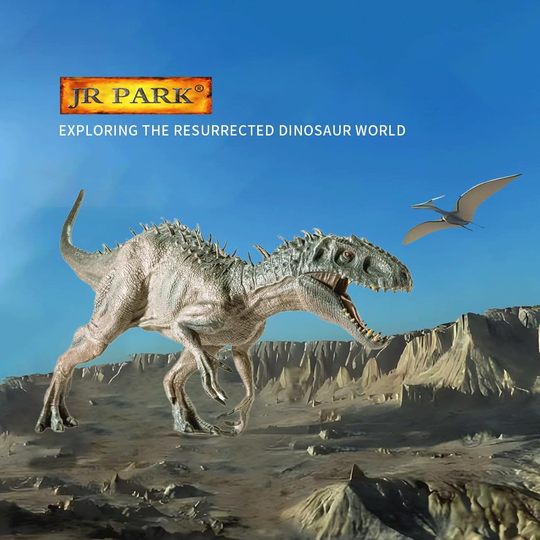 JR PARK Rex model shows detailed skin texture for realistic display.