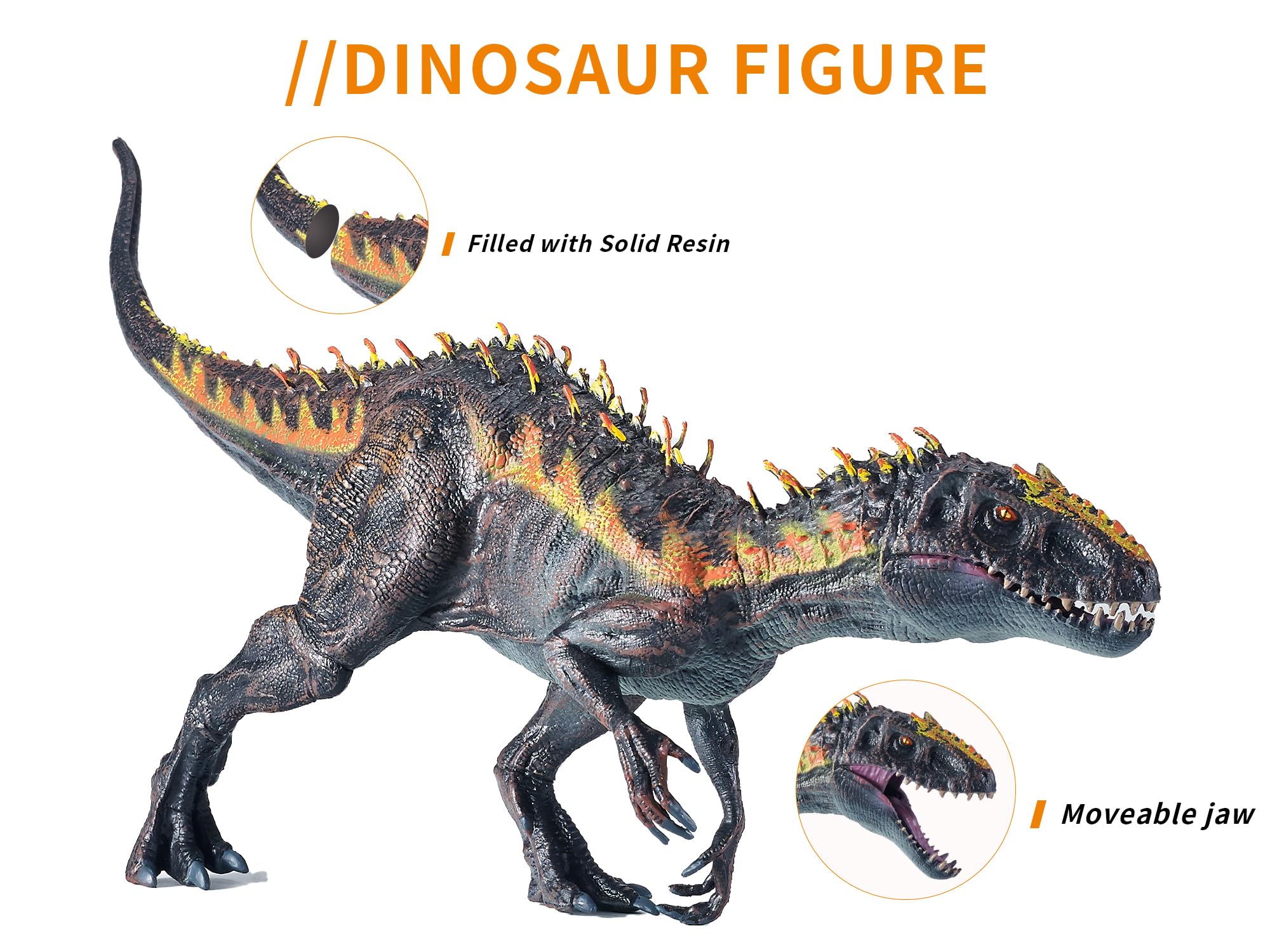 JR PARK T-Rex red stripe detail adds authentic prehistoric charm.
