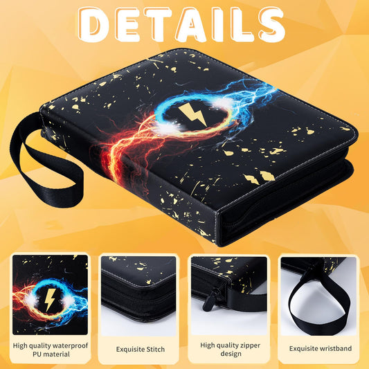 Jravkfi 9-pocket binder interior pages for organized card storage