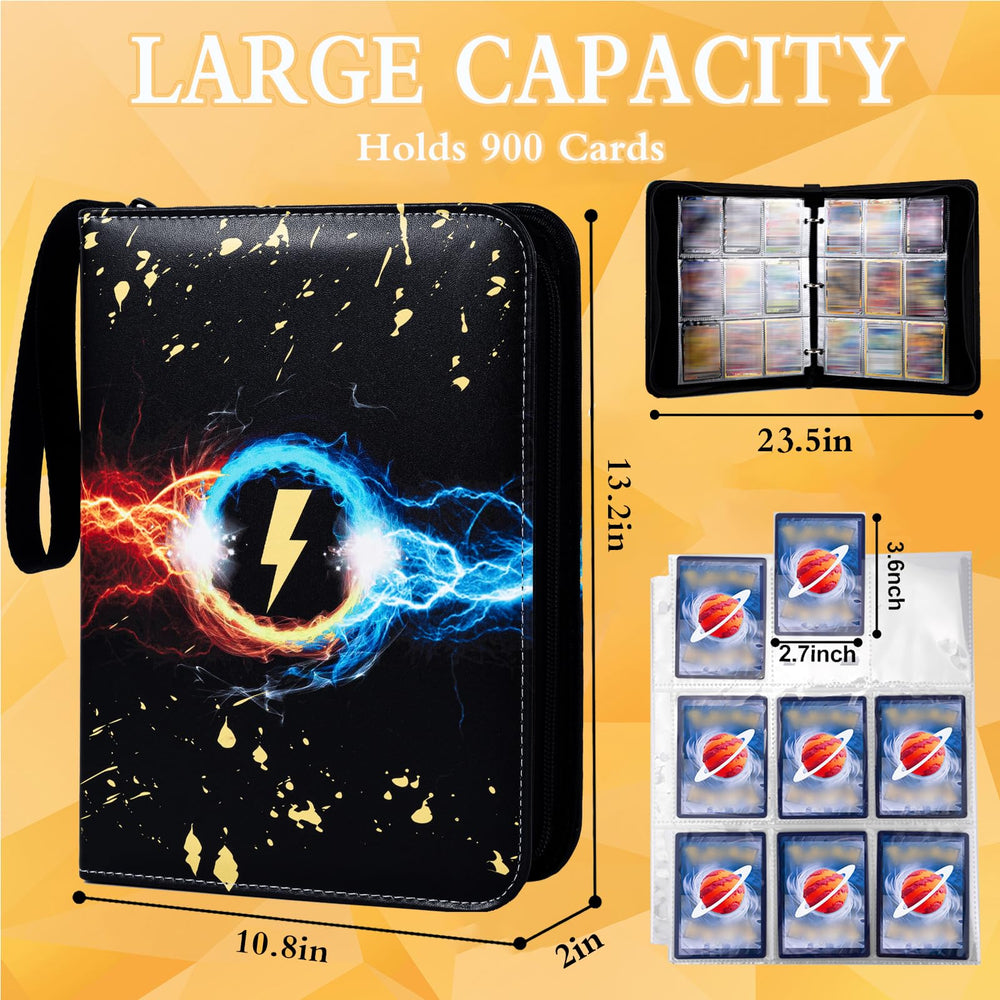 Jravkfi zippered binder closure protects cards from dust and moisture