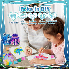 JRD&BS WINL jellyfish poke art ideal for color matching activities