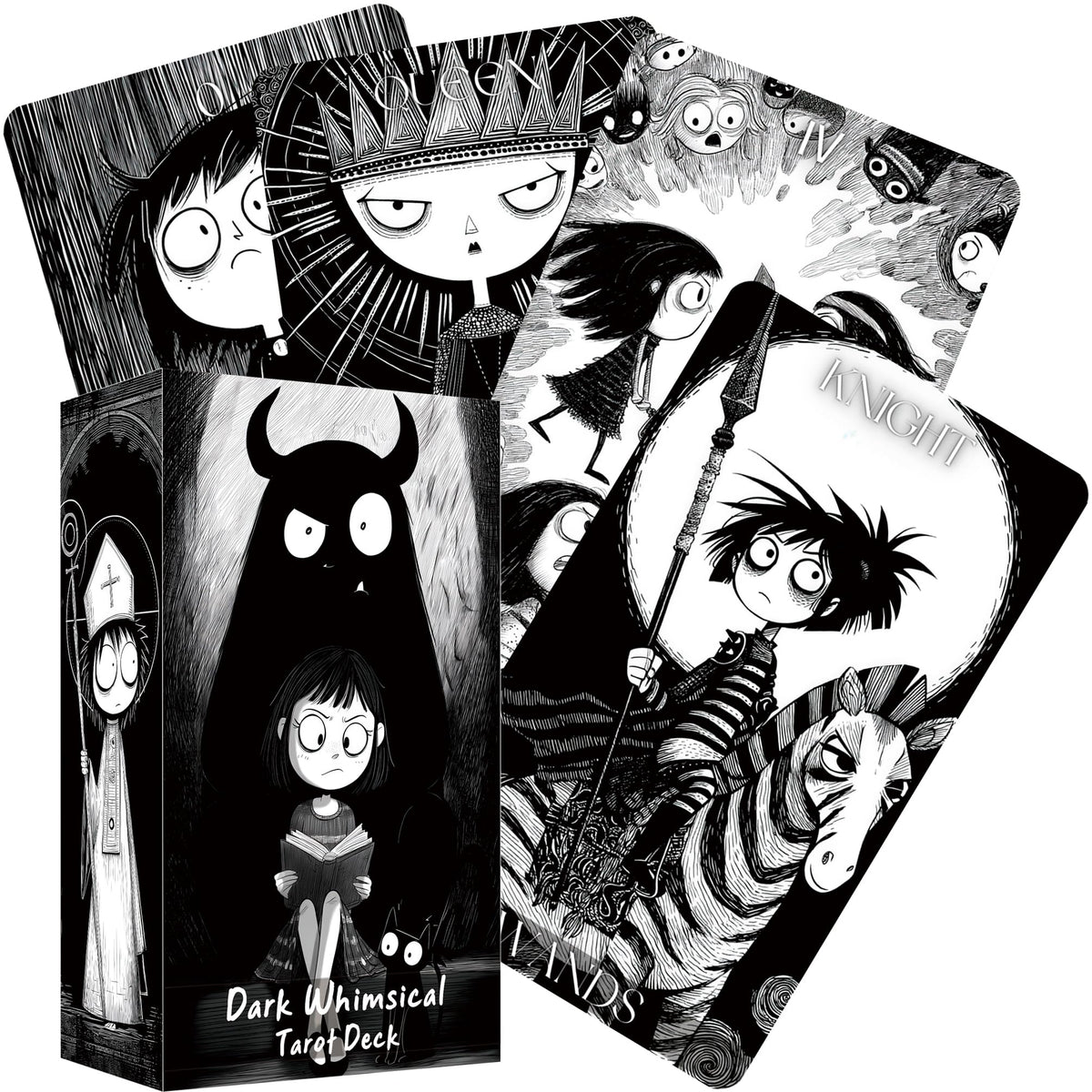 Jrskvaro major arcana monochrome illustrations guide beginners with timeless insight.