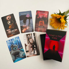 Jrskvaro What's The Vibe oracle cards with meanings visible for beginners.