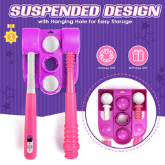 JRVT Erixazs pink extendable bat saves space after use