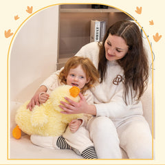 Jrystar yellow duck plush makes a gift-ready addition for celebrations.