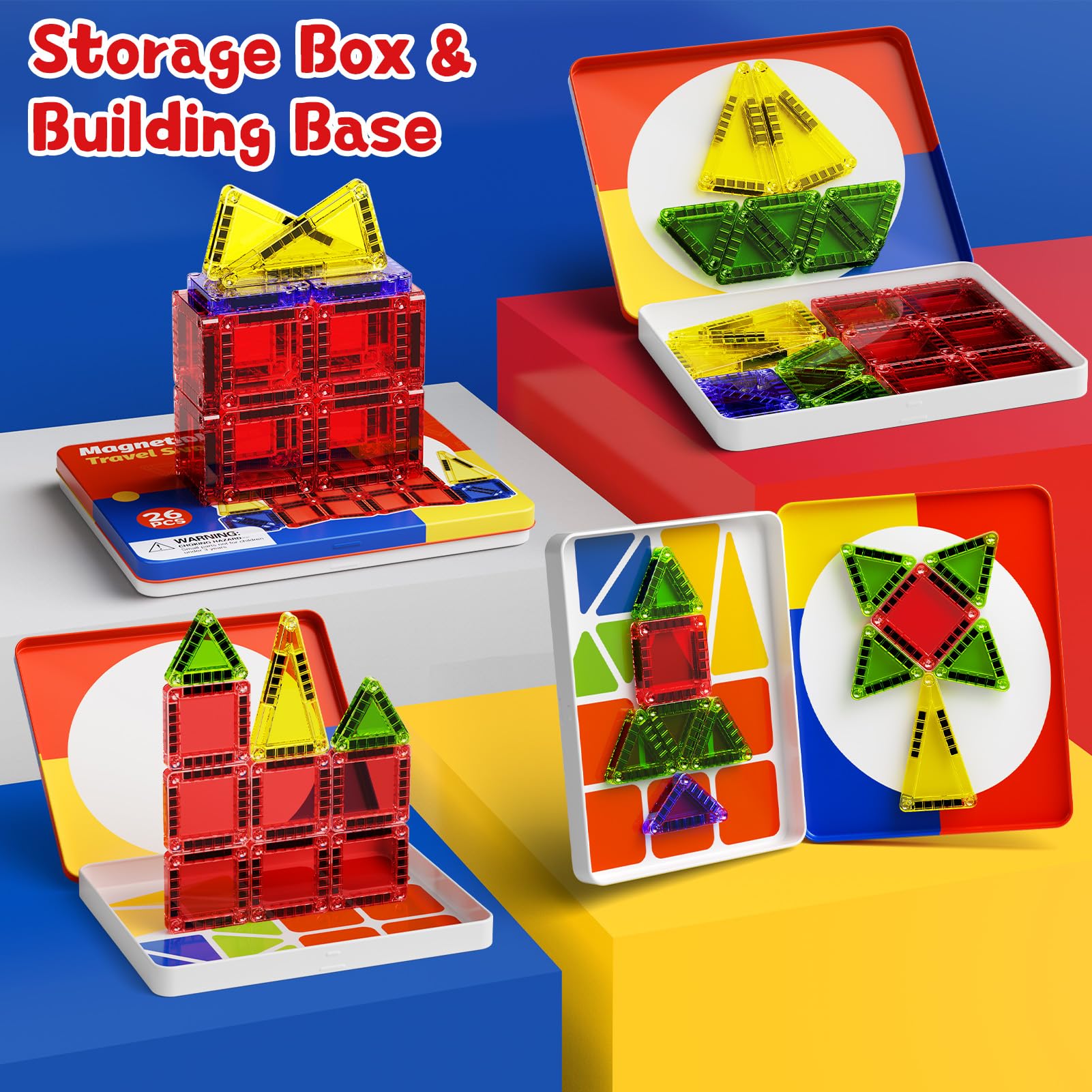 JSDKFJSA reinforced metal storage box keeps tiles secure during travel.