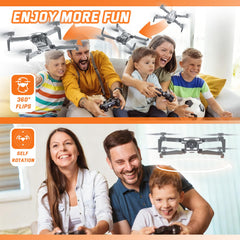 JSDOOGOO drone two batteries extend flight sessions for longer playtime
