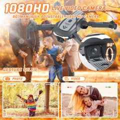 JSDOOGOO drone-foldable-arms enables compact carry for travel and easy packing