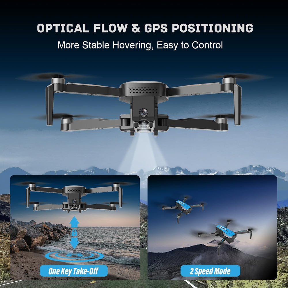 JSDOOGOO auto-return feature safely recovers drone on low battery