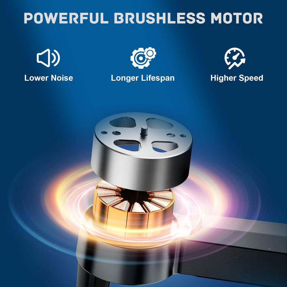 JSDOOGOO drone with brushless motors delivers smooth, stable flight in wind.