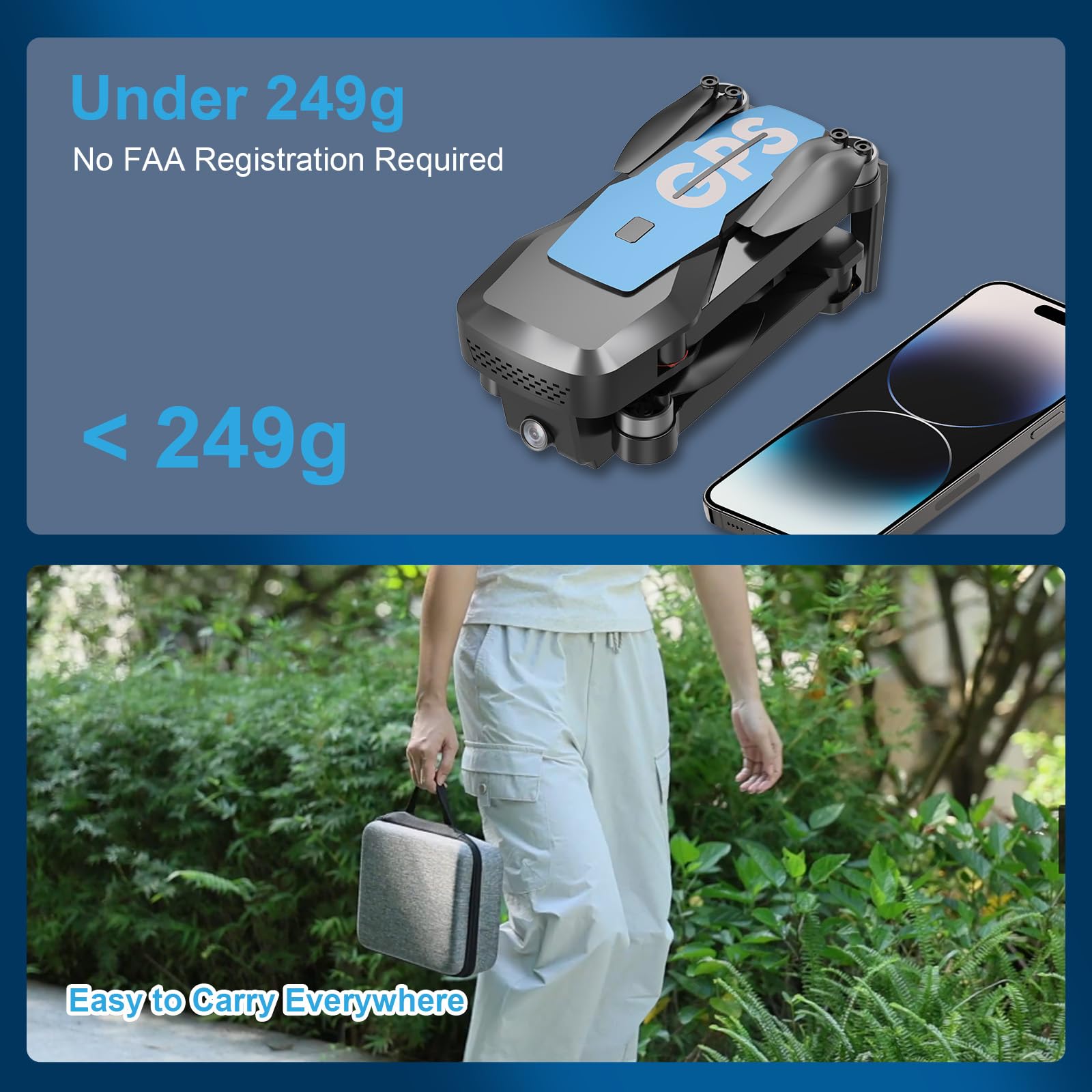JSDOOGOO Follow Me and waypoint flight for hands-free shots