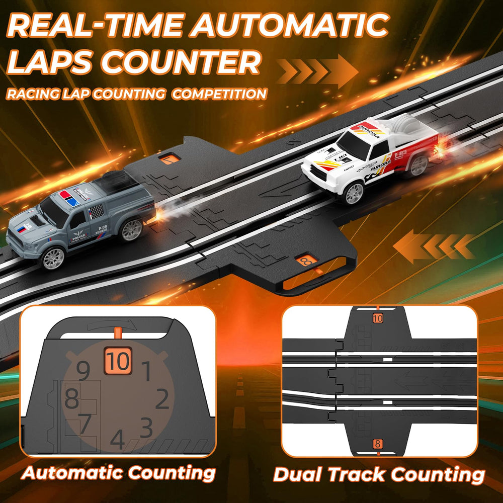 JSDOOGOO strong magnets and brushes stabilize cars on track