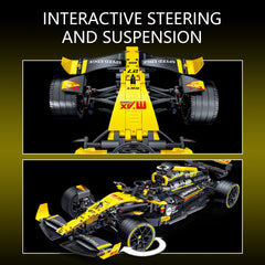 JSINMA Technic F1 RS20 engine pistons move for dynamic engine realism.