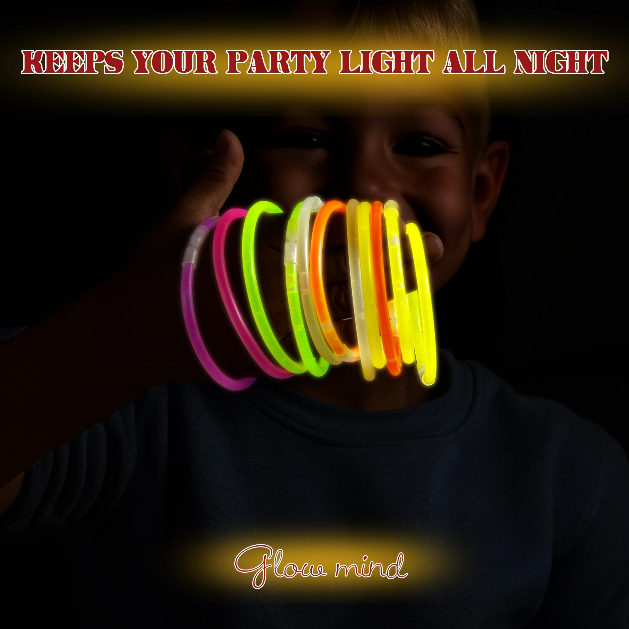 JSronms glow-stick connector bracelets for easy wearable glow