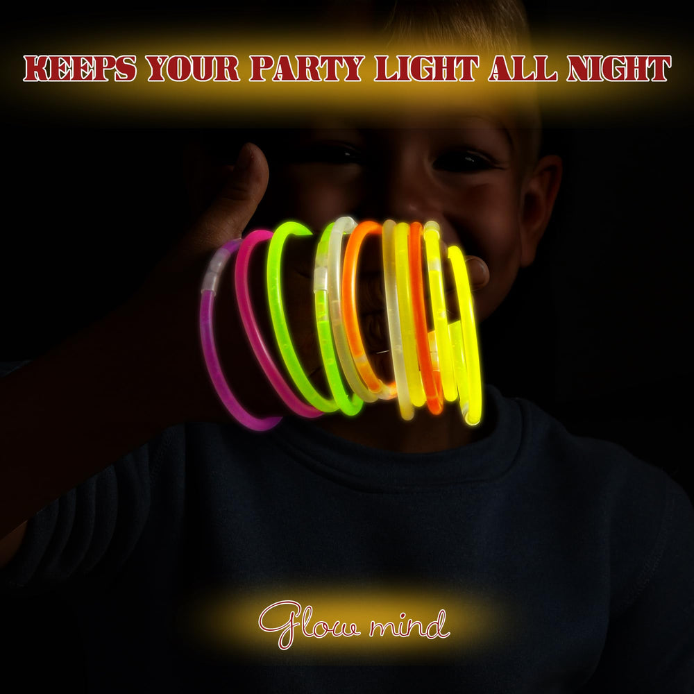 JSronms glow-stick connector bracelets for easy wearable glow