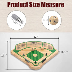 JstFrU Baseball Board Game storage bag keeps pieces organized during travel.