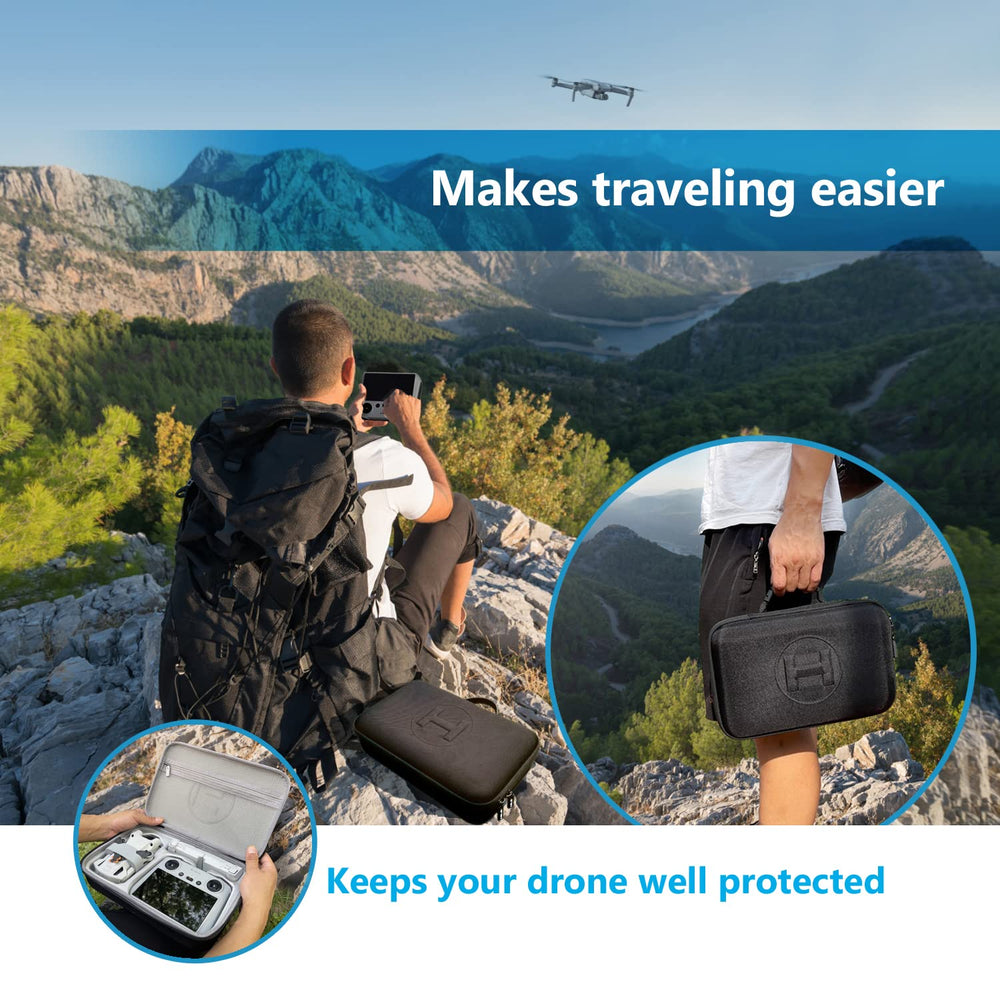Convenient carry handle for easy transport of the DJI Mini 3 Pro case