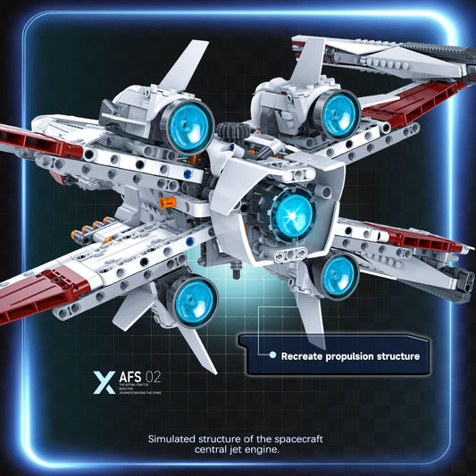 JTBBOY Space War Fighter cockpit open, showcasing detailed interior for an impressive display.