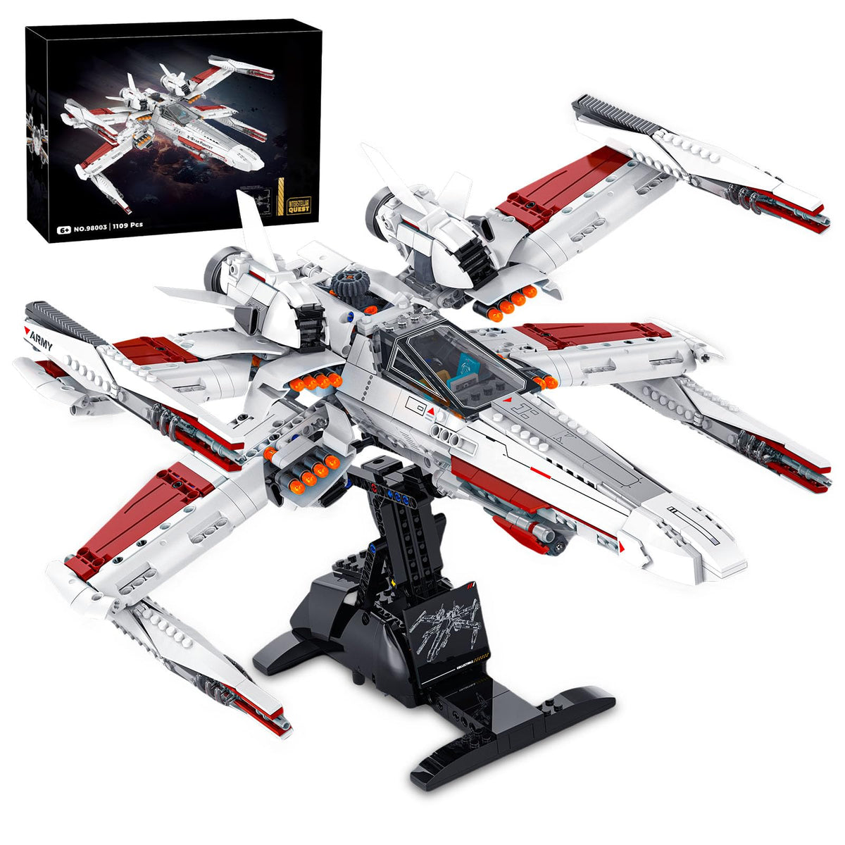JTBBOY Space War Fighter display model ideal for desk decor and collectors.