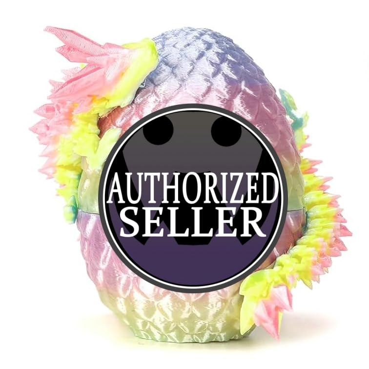 JTILEZU dragon egg with rotate-and-open lid reveals a hidden dragon figure.