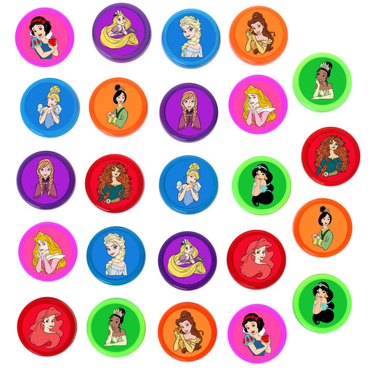 JTZHJIA princess stampers showing diverse designs for party favors and DIY crafts.