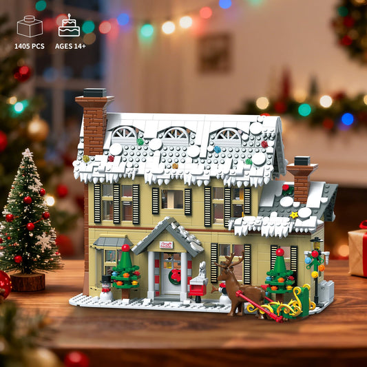JUALDN gingerbread house interior with dining area for cozy seasonal building fun
