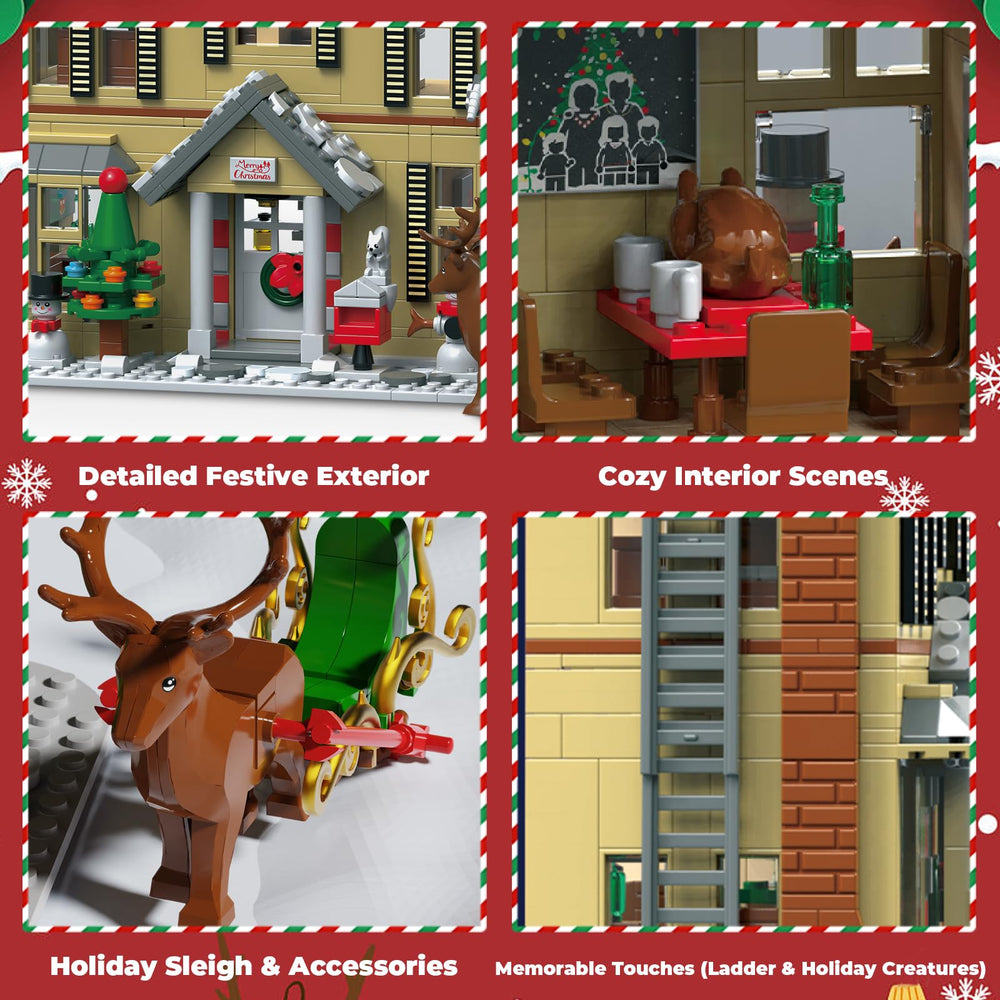 JUALDN gingerbread house interior living room scene for creative family displays