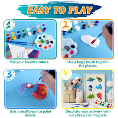Juboury ceramic painting kit makes a thoughtful gift for curious kids.