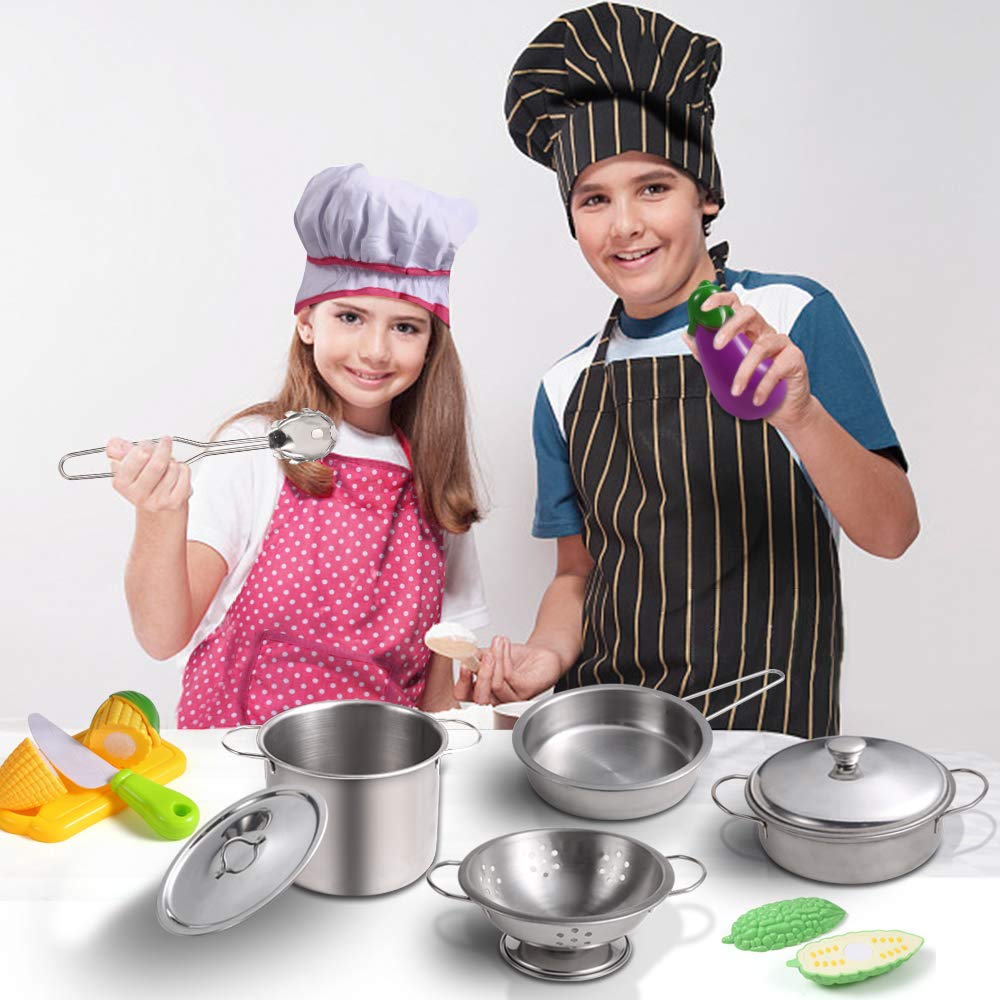 Juboury complete kitchen set delivers a comprehensive play experience for kids.