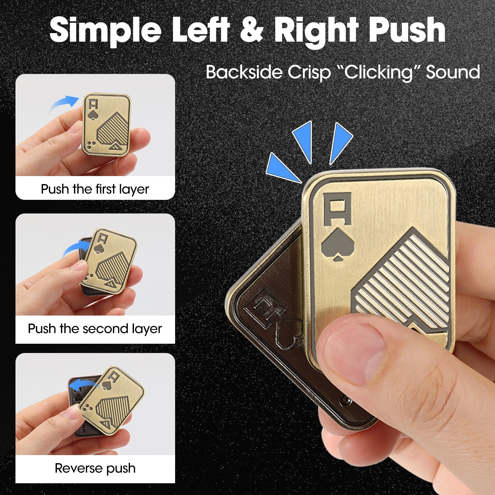JUDIXY Ace Engraving close-up on gold finish highlighting craftsmanship