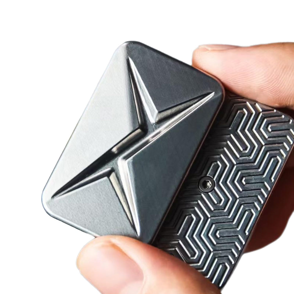 JUDIXY Lightning Infinite Slider front view, pocket-ready metal design